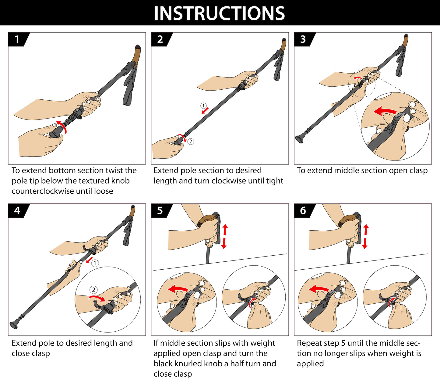 Wasatch Walking Staff and Trekking Pole